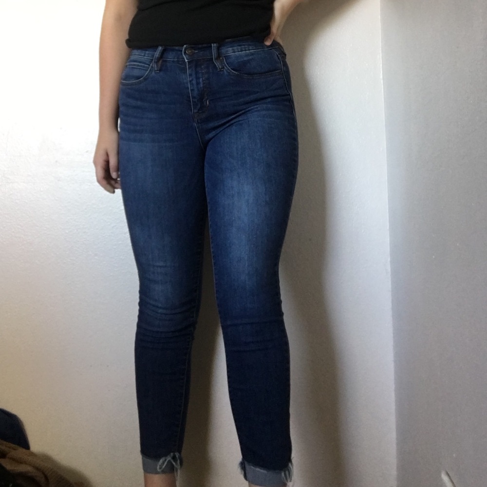 high wasted skinny jeans